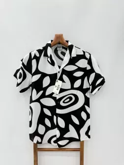 Camasa barbati PREMIUM , maneca scusta, cu imprimeu 13177 N8-4.1